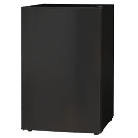 HOMCOM 4.5 Cu.Ft Mini Freezer for Dorm, Single Door Refrigerator with Freezer, Adjustable Thermostat, Black