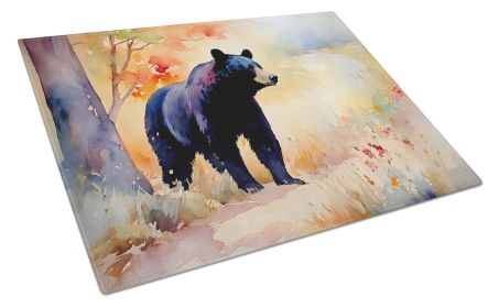 NEW American Black Bear Glass Cutting Board Decorative Tempered Glass Kitchen Cutting and Serving Board Large Size Chopping Board