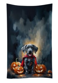 Weimaraner Puppy Halloween Kitchen Towel Dish Cloths Guest Hand Towel Decorative Bathroom Towel for Face,Tea, Dishcloth, Kitchen and Bath