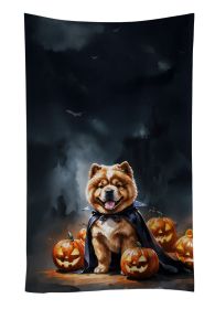 Chow Chow Puppy Halloween Kitchen Towel Dish Cloths Guest Hand Towel Decorative Bathroom Towel for Face,Tea, Dishcloth, Kitchen and Bath