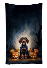 German Wirehaired Pointer Puppy Halloween Kitchen Towel Dish Cloths Guest Hand Towel Decorative Bathroom Towel for Face,Tea, Dishcloth