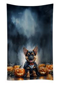 German Shepherd Puppy Halloween Kitchen Towel Dish Cloths Guest Hand Towel Decorative Bathroom Towel for Face,Tea, Dishcloth, Kitchen and Bath