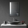 Kleankin Compact Wall Cabinet: Black Single Door Medicine Cabinet with Mirror & Shelves